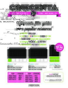 advertising ratesstudent union building, uvic Cinecenta film guides are a popular resource!
