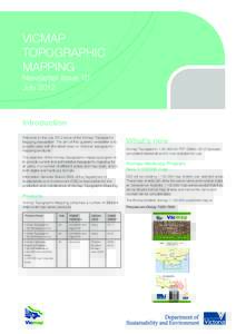 VICMAP TOPOGRAPHIC MAPPING Newsletter issue 10 July 2012