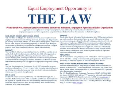 EEO is the Law Poster Supplement