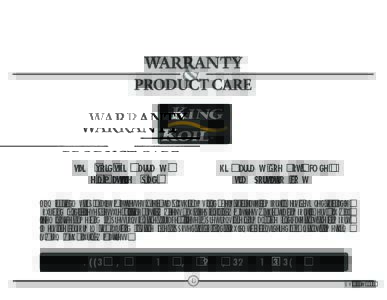 Stains void this warranty! Use a mattress pad! This warranty does not include transportation costs