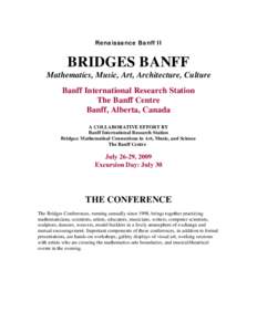 Digital media / Research / Banff International Research Station / The Bridges Organization / Banff Centre / Electronic submission / The Bridge
