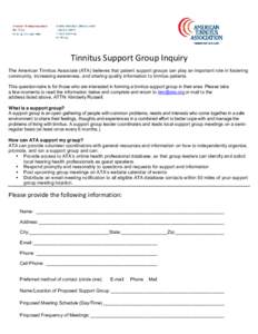 Microsoft Word - SHG Support Group Inquiry Form[removed]