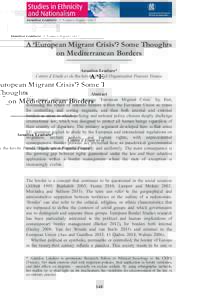bs_bs_banner  Annalisa Lendaro: A ‘European Migrant Crisis’? A ‘European Migrant Crisis’? Some Thoughts on Mediterranean Borders