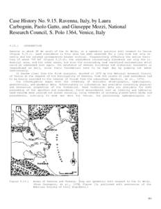 Case History NoRavenna, Italy, by Laura Carbognin, Paolo Gatto, and Giuseppe Mozzi, National Research Council, S. Polo 1364, Venice, ItalyINTRODUCTION