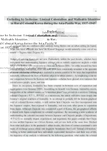 Korea under Japanese rule / Jeju Province / Political geography / Korea / Liminality / Asia / Japan–Korea relations / Anti-Japanese sentiment in Korea