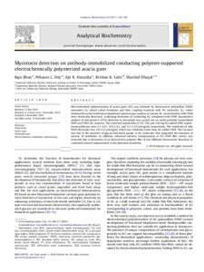 Analytical Biochemistry–190  Contents lists available at ScienceDirect Analytical Biochemistry journal homepage: www.elsevier.com/locate/yabio
