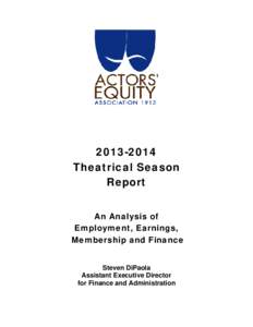 AEA Theatrical Season Report