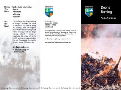 Debris Burning Before Make sure you know You about: