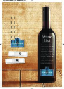 canny man wine (FEB 2013)_Layout:25 Page 1  Wine List follow us on