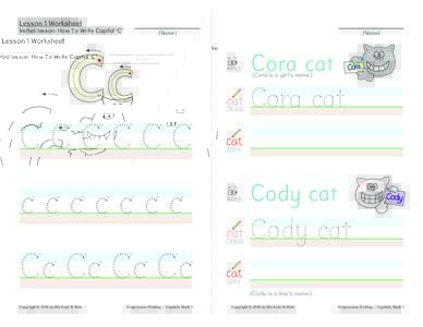 Capitals Book 1 ABCDE - Worksheets Only
