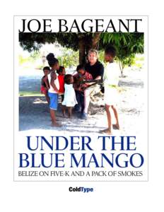 JOE BAGEANT  UNDER THE BLUE MANGO BELIZE ON FIVE-K AND A PACK OF SMOKES ColdType