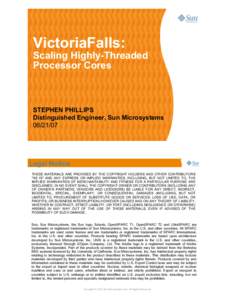 HC19VictoriaFalls - Scaling Highly-Threaded Processor Cores v1.ppt