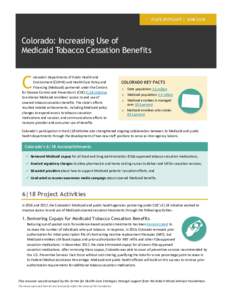 State Spotlight | Colorado: Increasing Use of Medicaid Tobacco Cessation Benefits