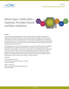 March[removed]Financial Reporting Center White Paper: COSO 2012— Updated, Principles-Based,