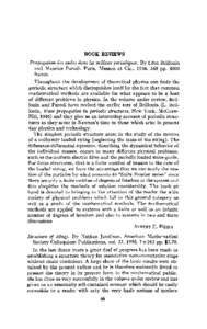 BOOK REVIEWS Propagation des ondes dans les milieux périodiques. By Léon Brillouin and Maurice Parodi. Paris, Masson et Cie., [removed]pp. 4600