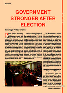 GOVERNMENT STRONGER AFTER ELECTION CMONT r n a GEoNE