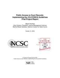 Microsoft Word - Public Access to Court Records - Final Report - With SJI E…