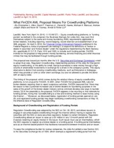 Microsoft Word - What FinCEN AML Proposal Means For Crowdfunding Platforms.docx