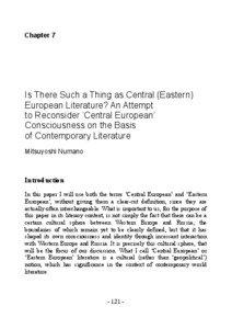Chapter 7  Is There Such a Thing as Central (Eastern)