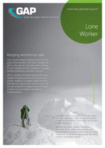 loneworker.globalalerting.com Global Messaging Software & Services Lone Worker Keeping workforces safe