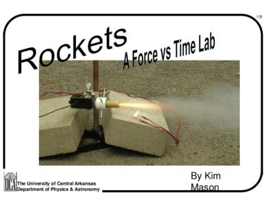 1/9  The University of Central Arkansas Department of Physics & Astronomy  By Kim