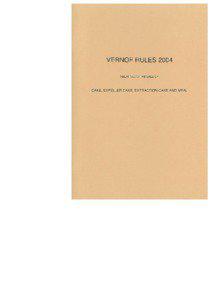 VERNOF RULES 2004 RELATING TO THE SALE OF
