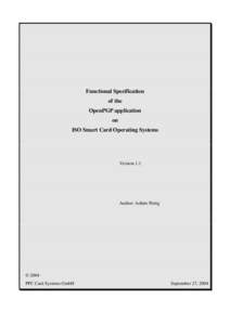 Functional Specification of the OpenPGP application on ISO Smart Card Operating Systems