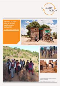 INTEGRITY ACTION: ANNUAL REPORT AND FINANCIAL STATEMENTS THE YEAR TO 30 SEPTEMBER 2012