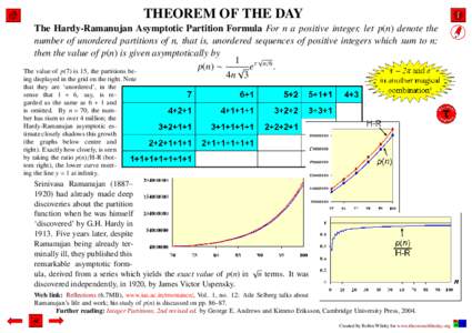 The Hardy-Ramanujan Asymptotic Partition Formula