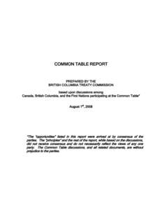 Microsoft Word - BCTC Common Table Report August[removed]FINAL _2_.doc