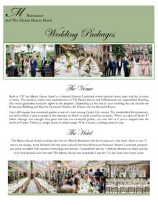 Restaurant and The Morris House Hotel Wedding Packages  The Venue