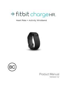 Microsoft Word - Fitbit Charge HR Product Manual 1.0_14.docx