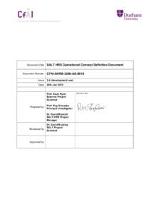 Document Title Document Number SALT HRS Operational Concept Definition Document CFAI-SHRS-3200-AE-0018