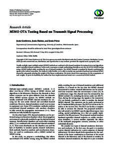 Hindawi Publishing Corporation International Journal of Antennas and Propagation Volume 2013, Article ID[removed], 7 pages http://dx.doi.org[removed][removed]Research Article