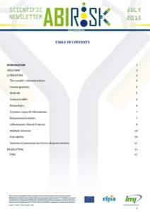 JULY 2015 TABLE OF CONTENTS  INTRODUCTION