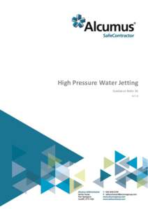 High Pressure Water Jetting Guidance Note 36 Jul 16 1