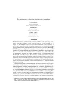 Regular-expression derivatives reexamined SCOTT OWENS University of Cambridge 