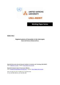         Working Paper Series 