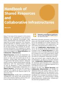 Handbook of Shared Resources and Collaborative Infrastructures March 2014