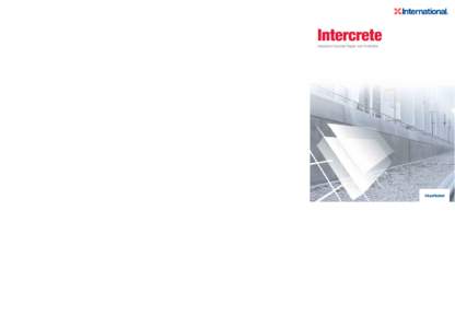 Intercrete  Target Application Areas Advanced Concrete Repair and Protection