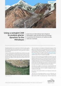 CASE STUDY  Using a swinglet CAM to analyse glacier dynamics in the Himalayas
