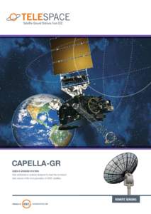 CAPELLA-GR GOES-R GROUND STATION High performance systems designed to meet the increased data volume of the next generation of GOES satellites  REMOTE SENSING