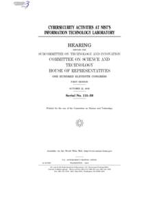 Cyberwarfare / Computer security / Security / Computing / Cyber security standards / National Institute of Standards and Technology / Federal Information Security Management Act / Federal Information Processing Standards / National Cybersecurity Center of Excellence / Networking and Information Technology Research and Development
