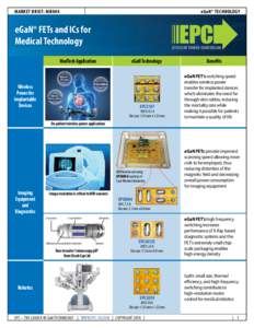 eGaN® TECHNOLOGY  MARKET BRIEF: MB004 eGaN® FETs and ICs for Medical Technology