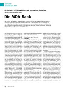 web apps „Direktbank“ – MDA