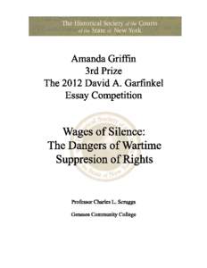 Wages of Silence: The Dangers of Wartime Suppression of Rights The phrase 