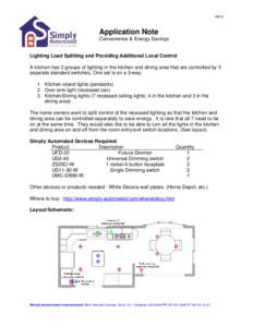 AN10  Application Note Convenience & Energy Savings  Lighting Load Splitting and Providing Additional Local Control