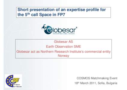 2_Expertise_Profile_GMES_INSITU_CC_GLOBESAR_Norway
