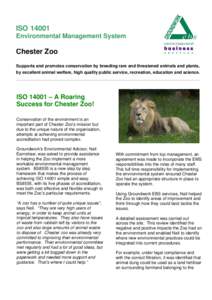 Microsoft Word - Chester Zoo_ISO 14001