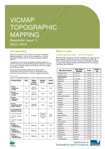 Topographic map / Geomorphology / Map series / Map / Vicmap Topographic Map Series / Cartography / Physical geography / Topography